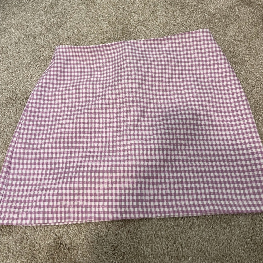 Urban Outfitters Plaid Pelmet Purple Mini Skirt